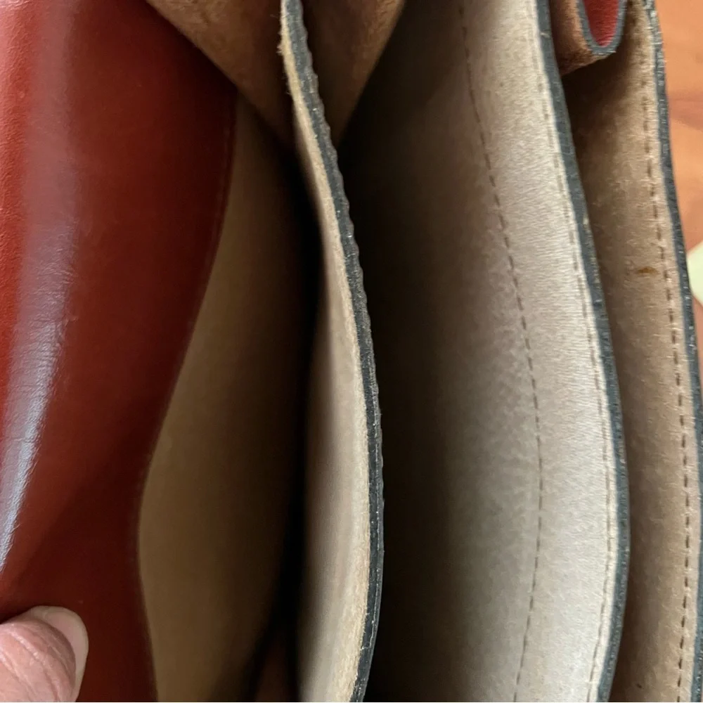 Small Leather Briefcase: Leather Men's Handbag & Brown Shoulder Bag